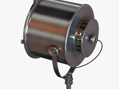 white on white floor lamp pascal 3D model