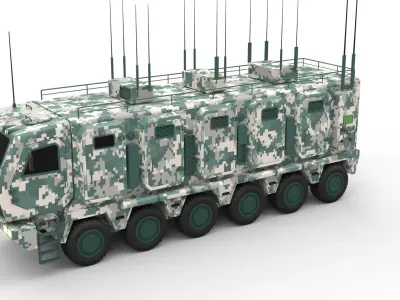 mobile command center 3D model