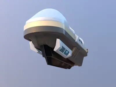 sci-fi spaceship sleeping pod Low-poly 3D model