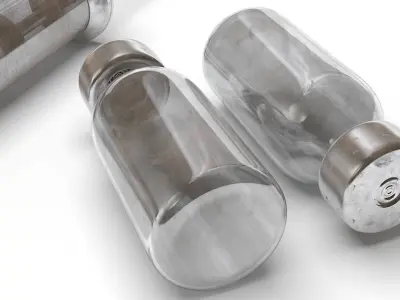 syringe metal 3D model