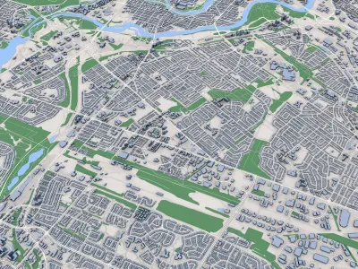 Ottawa City Canada 3D model