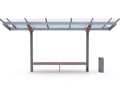 Bus Stop 01 3D model