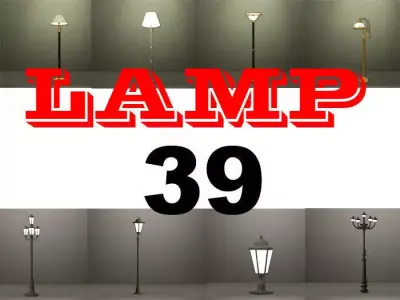 39 Classic Lamps Collection  3D model