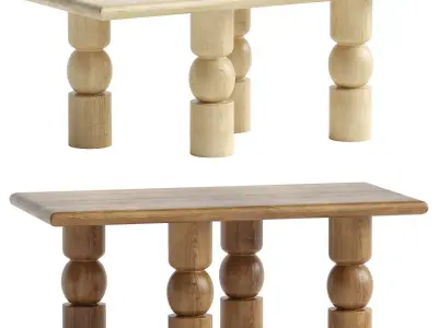 Crews Single Coffee Table 3D model