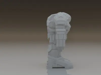 Hulk Buster  Low-poly 3D model
