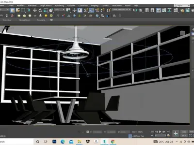 Office conference room interior 3D model