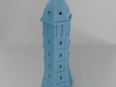 Ivory Tower Tabletop Terrain 25 mm 3D print model