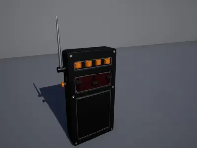 Walkie talkie SCI-FI 1 3D model