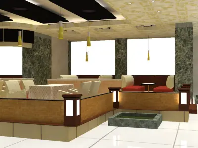 Restaurant de Poissons Puante 3D model