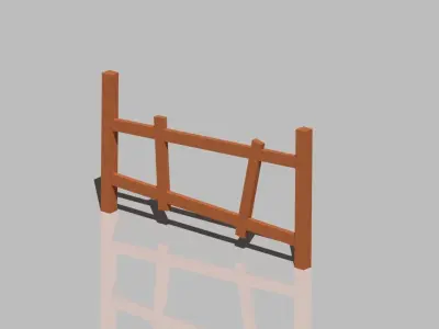 Low poly cartoon house Low-poly 3D model