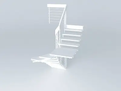 Bolt Staircase Wooden stairs Free 3D model