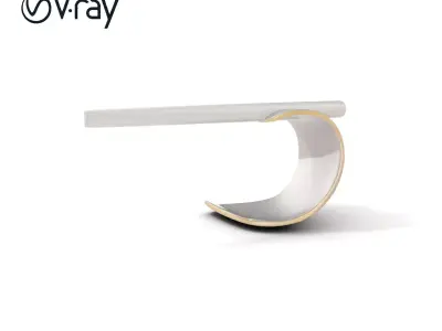 Modern Minimalist Bench Model Pack Low-poly 3D model