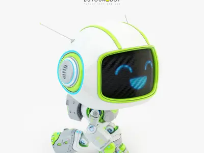 Lovely robot - companion V 3D model