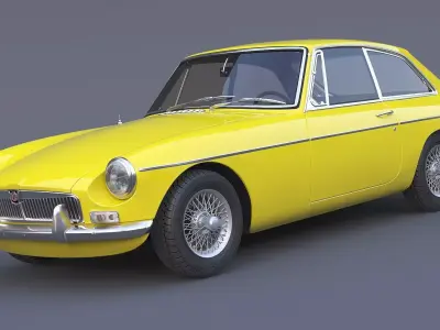 1965 MG MGB GT 3D model