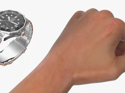  Tag Heuer Aquaracer Dive Watch on Male Wrist Black 