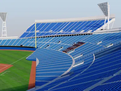 Yokohama Stadium - Baseball Japan 3D model