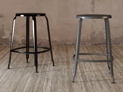 N Stool 60 and 75 3D model
