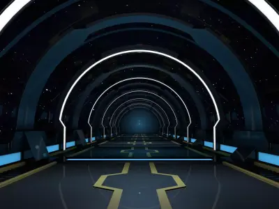 Sci Fi Bridge 3D model