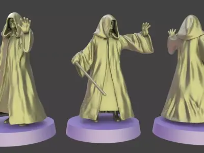Star wars legion emperor palpatine miniature 3D print model
