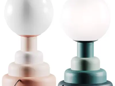 Crate and Kids Henley Table Lamp 3D model