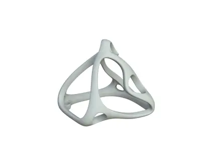 SciFi Cube Object No 61436 Low Poly Shape Low-poly 3D model