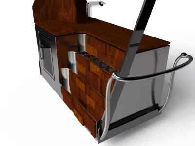 Coffee Cart 3D model
