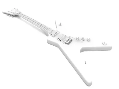  Dean From Hell Cowboys From Hell Electric Guitar 3D model