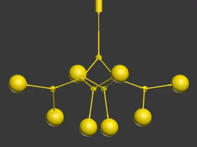 Drop Chandelier Bulb 3D model