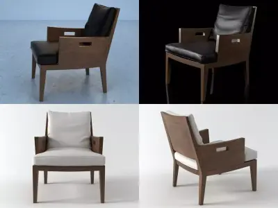 Betty four different chairs 3D model