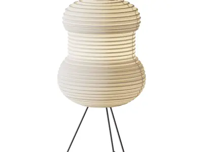 Japanese Noguchi Inspired Table Lamp 3D model