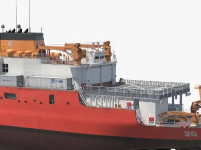  USCGC Healy Class Coast Guard Icebreaking USA Ship Rigged 