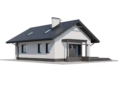 Privat house v3 3D model