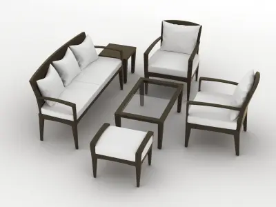 Dedon Panama Set 3D model