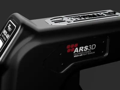 Sci-Fi Infrared Thermometer 3D model