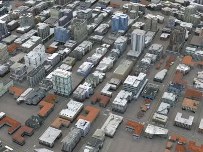 City 104 Low-poly 3D model