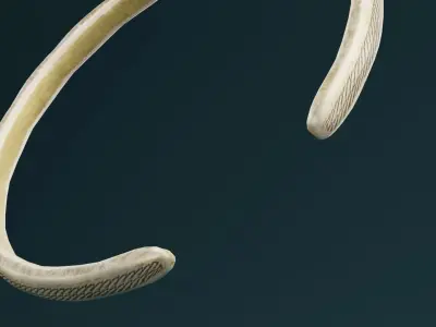 Golden Bangle  Low-poly 3D model shop