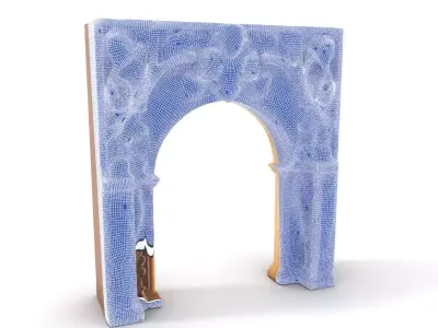 Ornate Gothic Archway model pack Low-poly 3D model