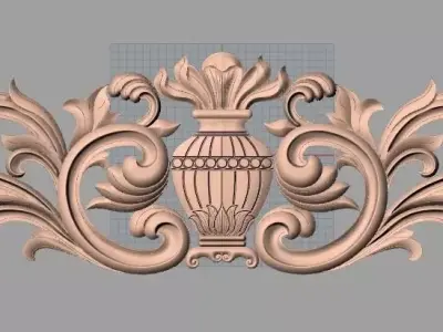 European furniture 3D relief models for CNC wood engraving E178 3D model