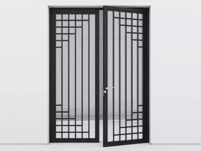 Aluminium door 239 3D model