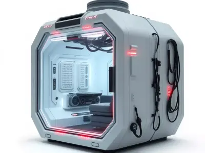 Futuristic SciFi Pod model pack Low-poly 3D model