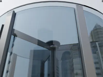 Revolving door Dorma Crane 4000 3D model