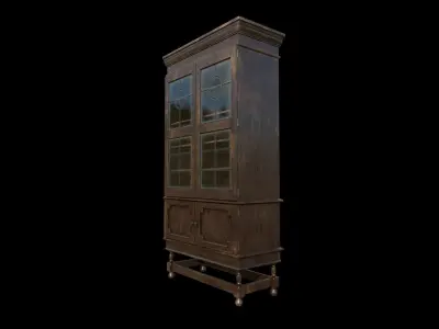 Vintage Cupboard  Low-poly 3D model