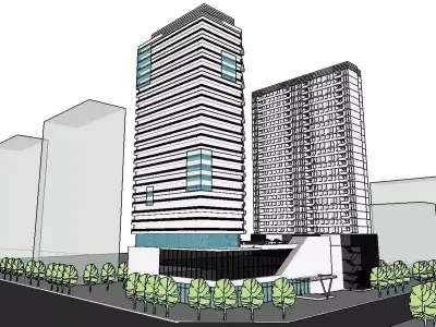 vacation spot-Resort-Fashion Leisure Hotel-0215 3D model