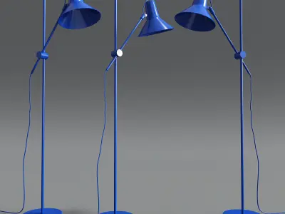 Ikea Vintage Industrial Floor Lamp 3D model