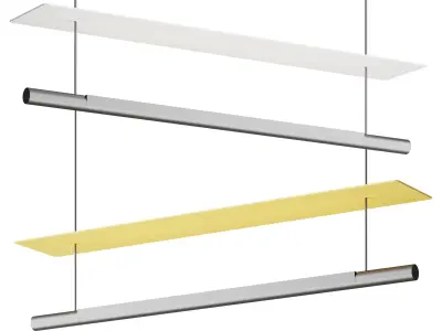 Santa Cole LAMINA DORADA Hanging lamp 3D model