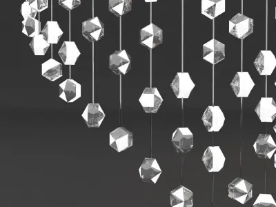 Crystal Chandelier 3D model