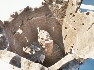 Modular Tower Gameready Low-poly 3D model