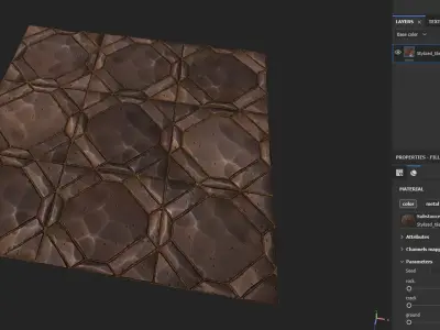 Stylized tile material Texture