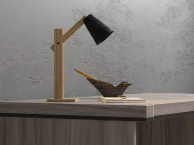 Modern Desk Lamp Design Free 3D model