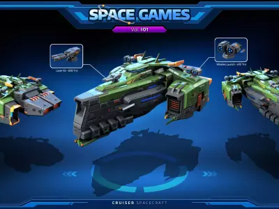 SPACE Games Vol-01  Low-poly 3D model